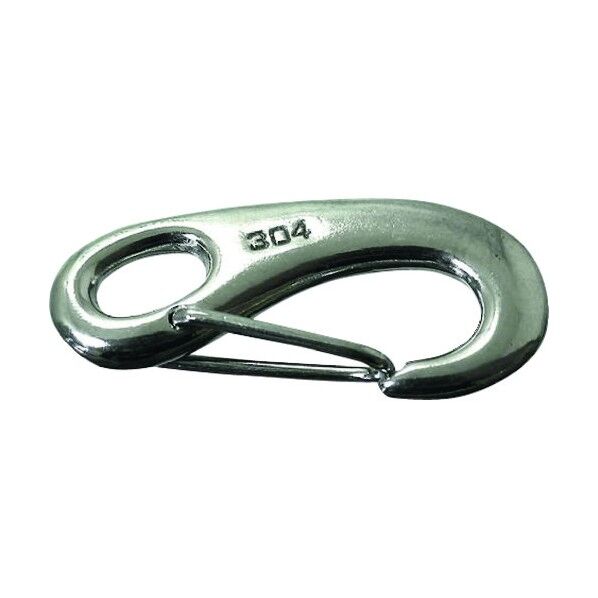 ステン スプリングスナップ 50mm 参考使用荷重30kg SSS50 ばね座金(スプリングワッシャー) 1個