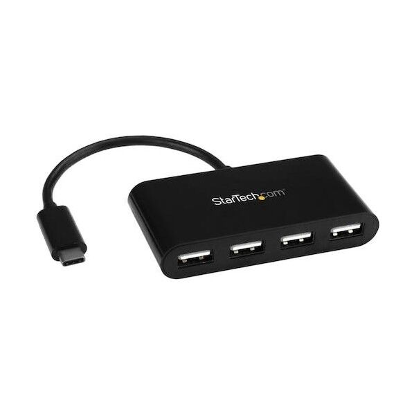 STARTEC.COM社 USBハブ/USB 2.0/USB-C - 4x USB-A/バスパワー/ブラック ST4200MINIC   1個...