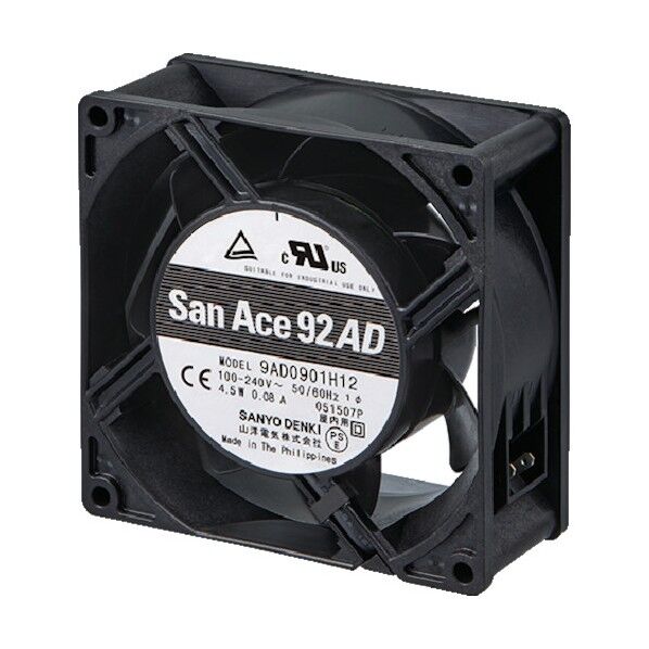 冷却ACファン ADSanAce (交流電源用) リブ付・ロースピードセンサ付