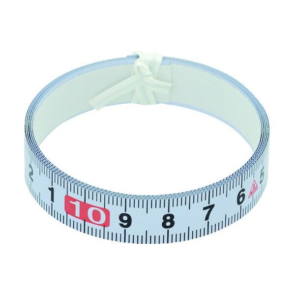 セッティングメジャー(粘着テープ付) スチール製逆目盛