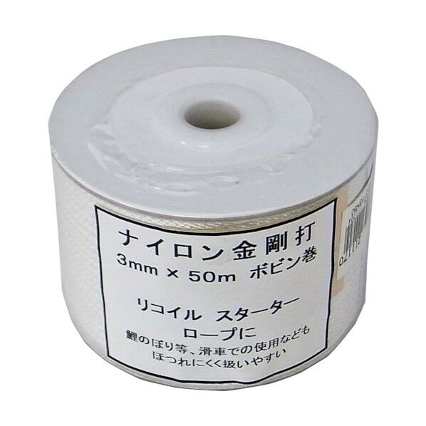 スターター用 ナイロン金剛打(12打ち)ボビン巻 薄グレー 3mm×50m STARTER-NRKG-350B 1巻