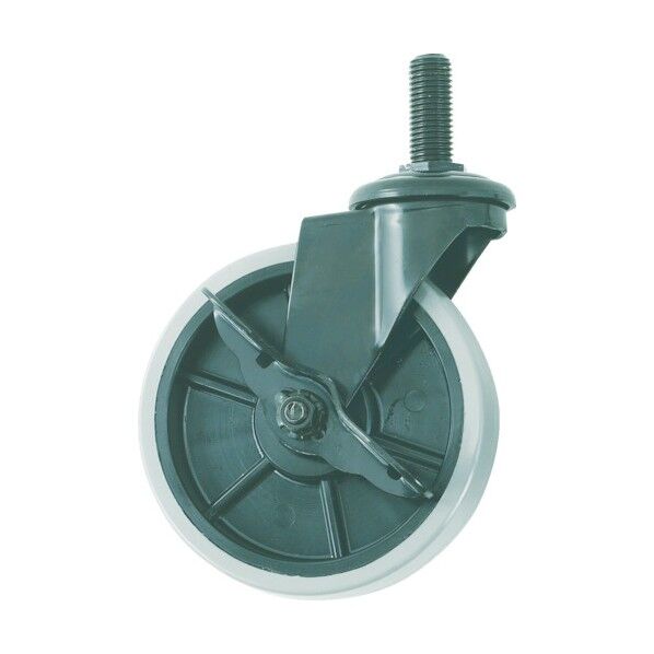 フレックスラック用キャスターΦ125自在S付NU車輪 184 x 125 x 70 mm STD125NUS(SJT-125NUS) (ストッパーツキ) 1点