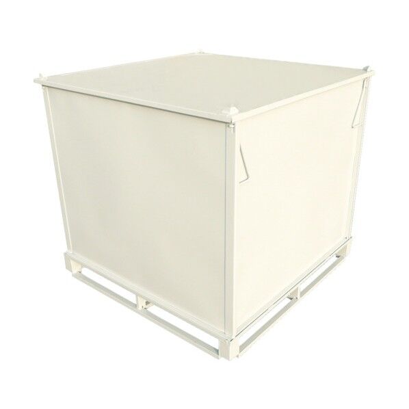 汎用スチール製折りたたみコンテナ 上蓋付き ST-EX 1台