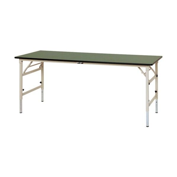 ワークテーブル折りたたみタイプ リノリューム天板