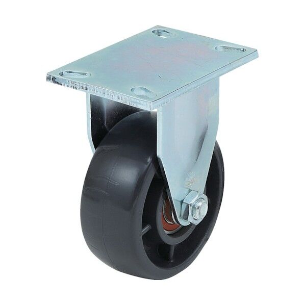 プレート式重量用キャスター(ソリッド・エラストマー車) 固定