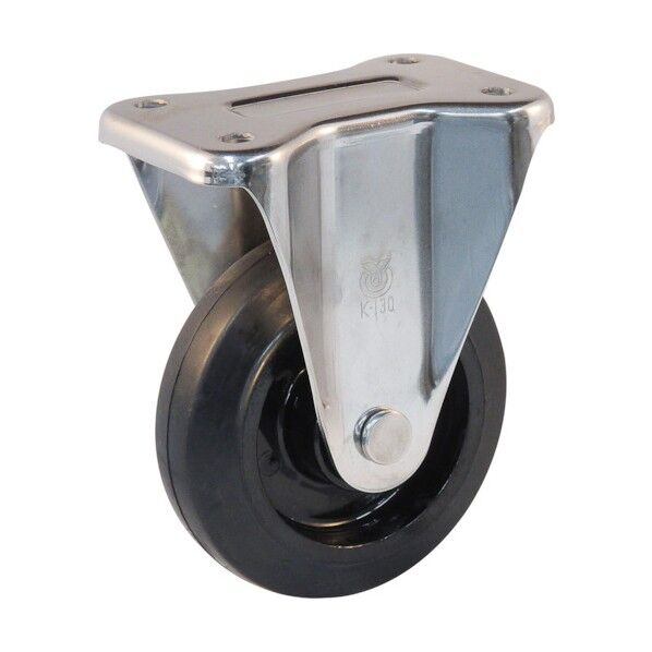 プレート式キャスター SUS-Jシリーズ (ナイロンホイールゴム車) 固定