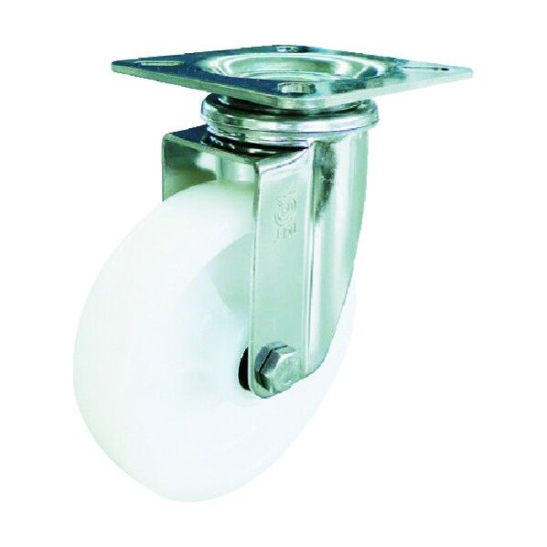 プレート式キャスター SUS-Jシリーズ (ナイロン車・ステンレス金具) 自在