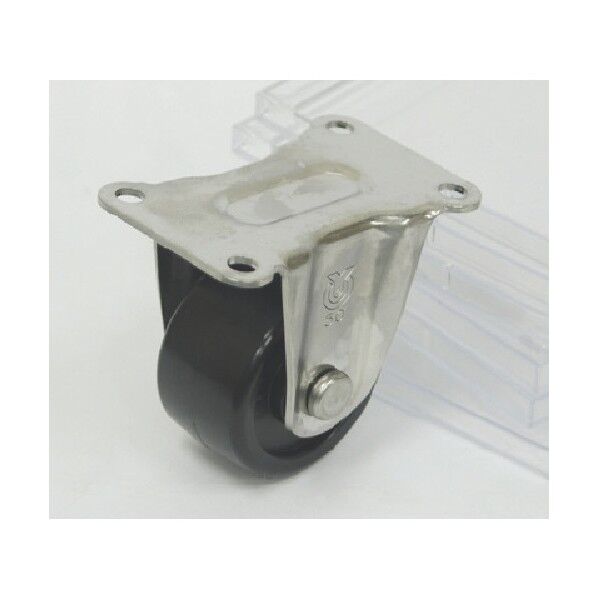 重量用ステンレスキャスター固定車 強化ナイロン車輪