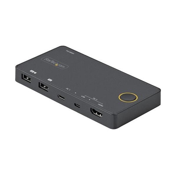 KVMスイッチ/2ポート/USB-C & USB-A接続/HDMI/4K60Hz/PC パソコン CPU 切替器 SV221HUC4K 1個