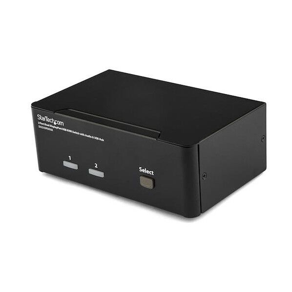 KVMスイッチ/2ポート/DP/2560x1600/オーディオ対応/USB 2.0 ハブ/PC パソコン CPU 切替器 SV231DPDDUA   1個