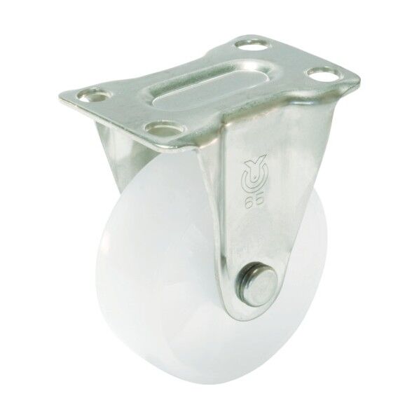 プレート式キャスター SUS-Sシリーズ (ナイロン車・ステンレス金具) 固定