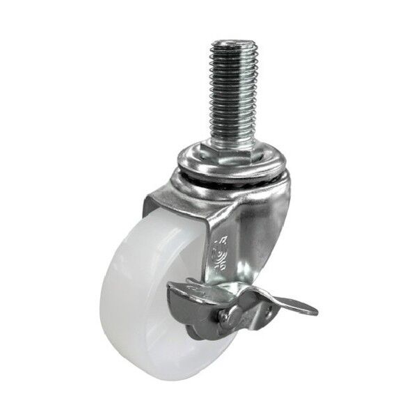 ねじ込みキャスターステンレス製S付自在車 ナイロン車輪