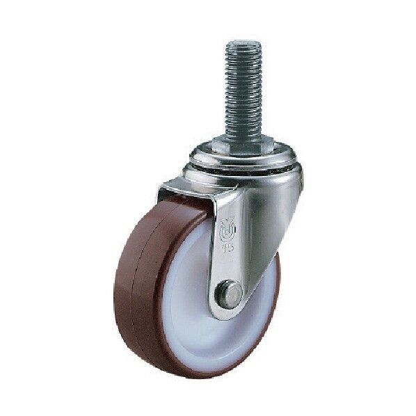 ねじ込みキャスターステンレス製自在車 ウレタン車輪
