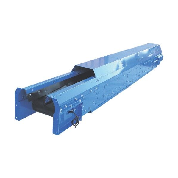 スーパーワイドベルトコンベヤ 舟底3点キャリヤローラー式