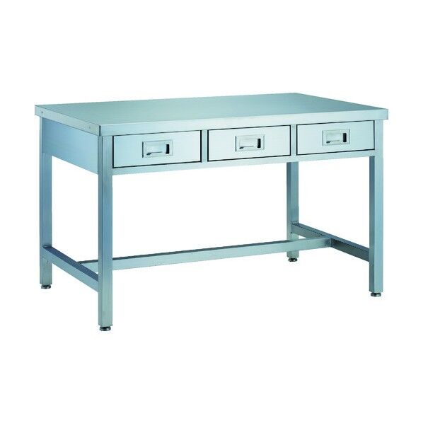 オールステンレス作業台(引出し付)