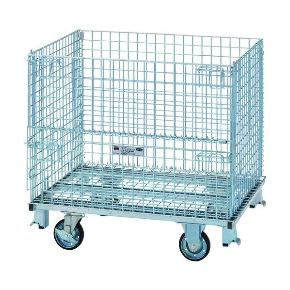 ネットパレット (クロムフリー・三価クロメートメッキタイプ) キャスター付タイプ