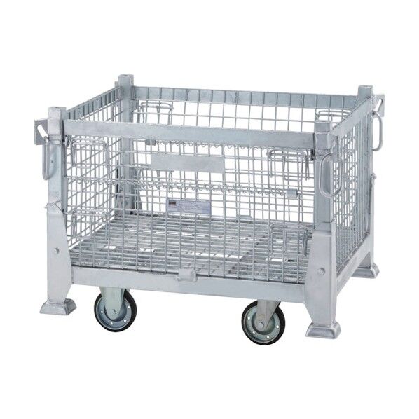 トラスコ(TRUSCO) 吊りネットパレット車輪付 800X1000X773 700kg T0810TPC 1点...