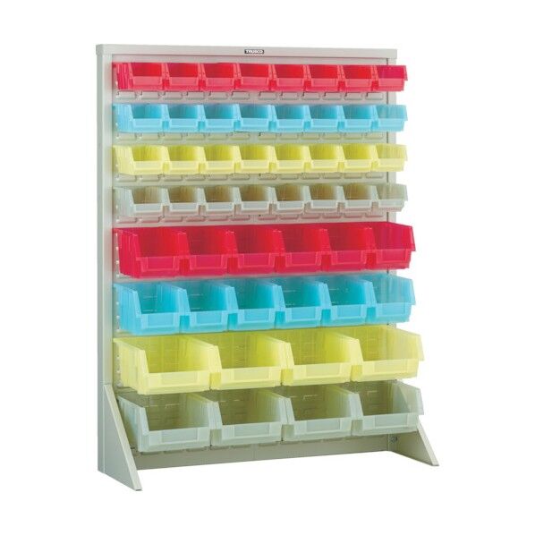 パネルコンテナラック (片面式・床置タイプ・コンテナ半透明仕様)