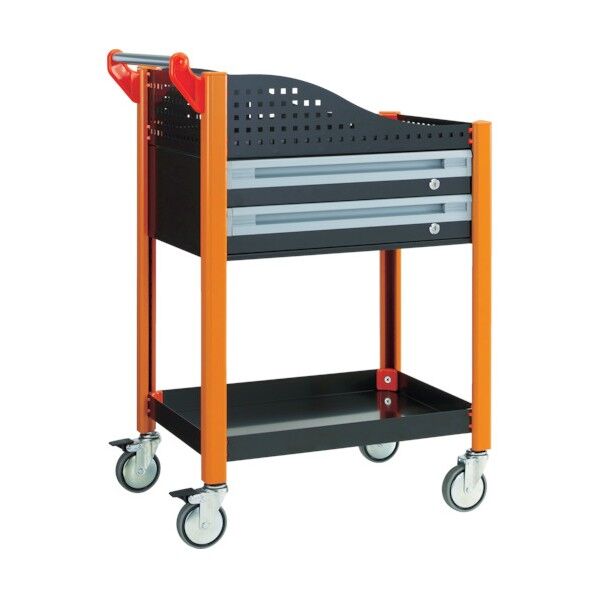 カスタムワゴン (引出し付) 浅型2段引出し付