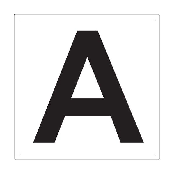 表示板(白地・黒英字)
