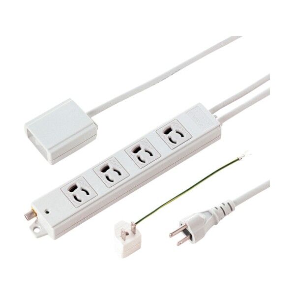 手元スイッチ付き抜け止めタップ TAP-5433MGN2-3 1点