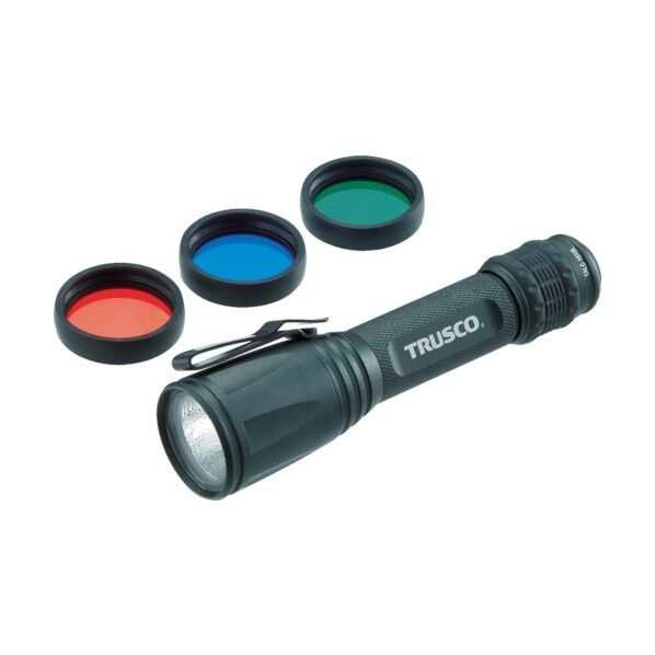 アルミLEDライト170ルーメンカラーレンズ3色付