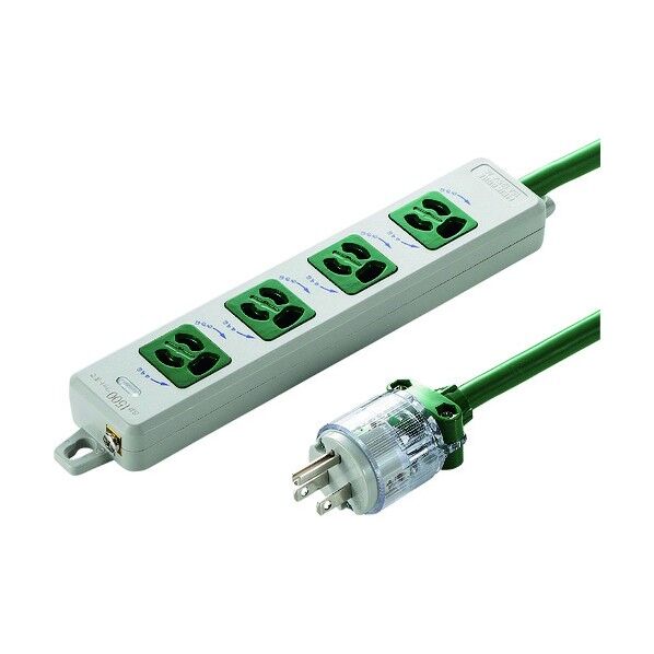 医用接地プラグ付き電源タップ TAP-HPM4-3G 1点