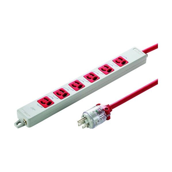 医用接地プラグ付き電源タップ TAP-HPM6-1R 1点