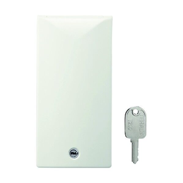 鍵付きセキュリティスリムコンセントカバー