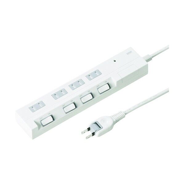 節電エコタップ(2P、4個口、1m) TAP-S15-1 1点