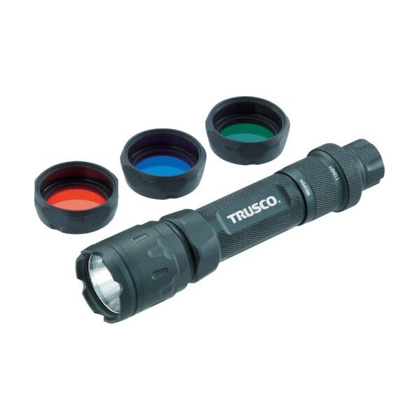 アルミLEDライト194ルーメンカラーレンズ3色付