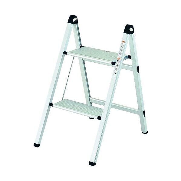 トラスコ(TRUSCO) 薄型幅広踏台(片側昇降タイプ) 2段 H520mm TAU-2UF 1点...