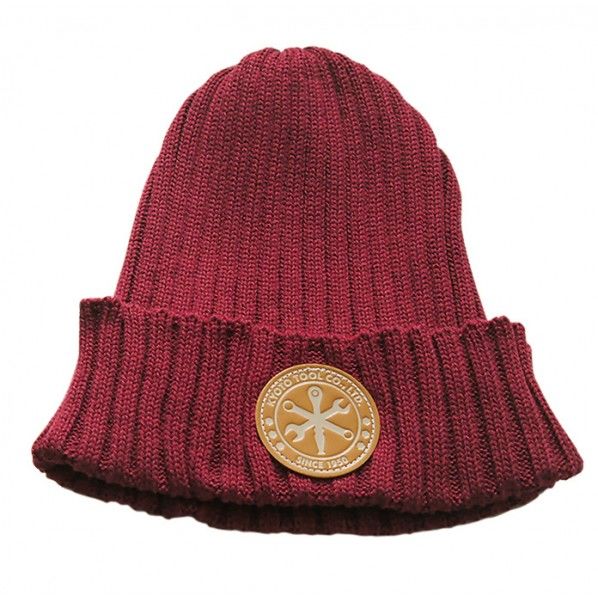 YG-130RP .エンブレムニット帽(レッドパープル) 000011900274 1個