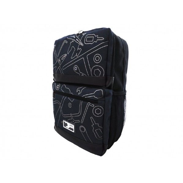 YG-132BK .工具柄リュック(ブラックXホワイト) 000011900277 1個