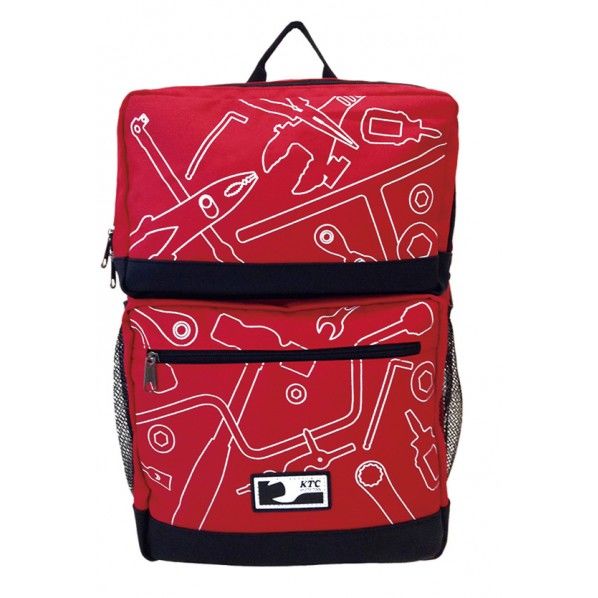 YG-132R .工具柄リュック(レッドXホワイト) 000011900329 1個