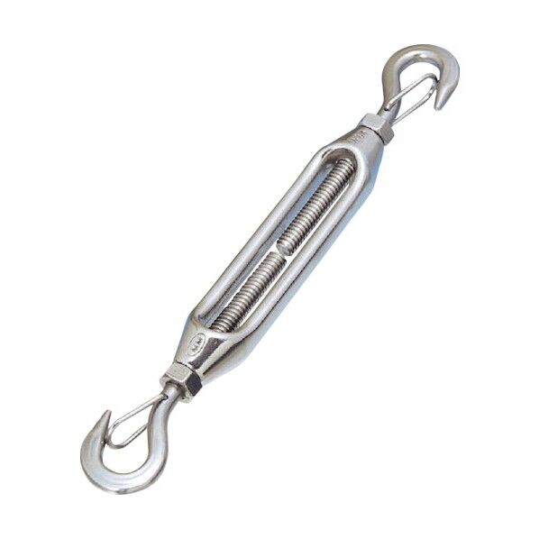 ステンレス 枠式ターンバックル外れ止め付(フック&フック) 捻子径M20 TB-19HK 1点