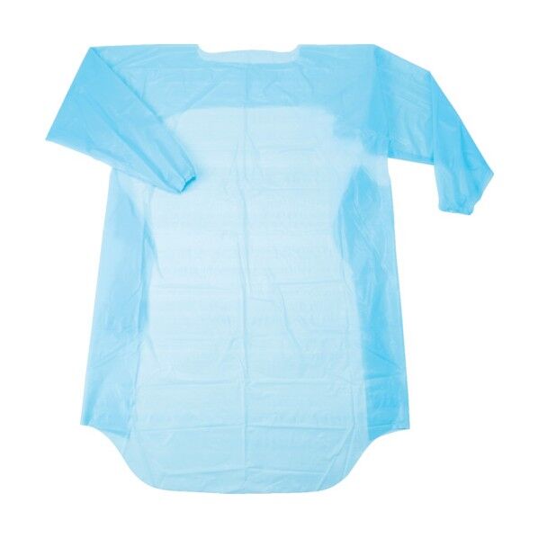 PE使い捨て袖付エプロン サイズフリー