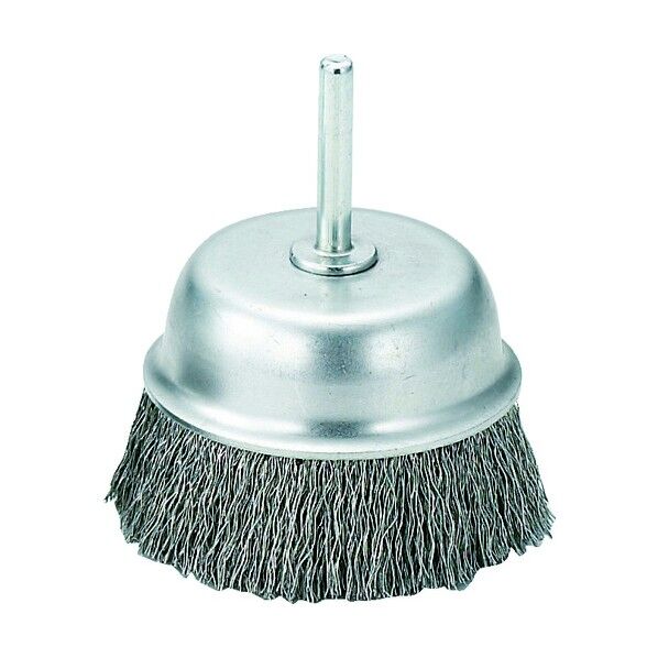 軸付カップブラシ ステンレス線