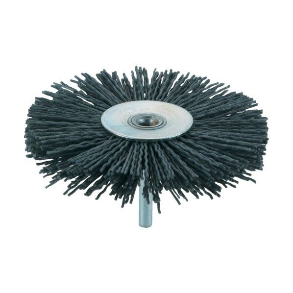 軸付ホイールブラシ 研磨粒入グリッド