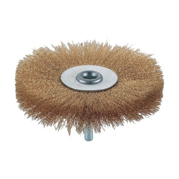 軸付ホイールブラシ 真 鍮