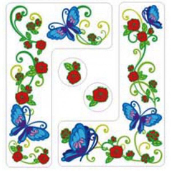 スイッチ&コンセントステッカー 145mm×150mm DEC309 1枚