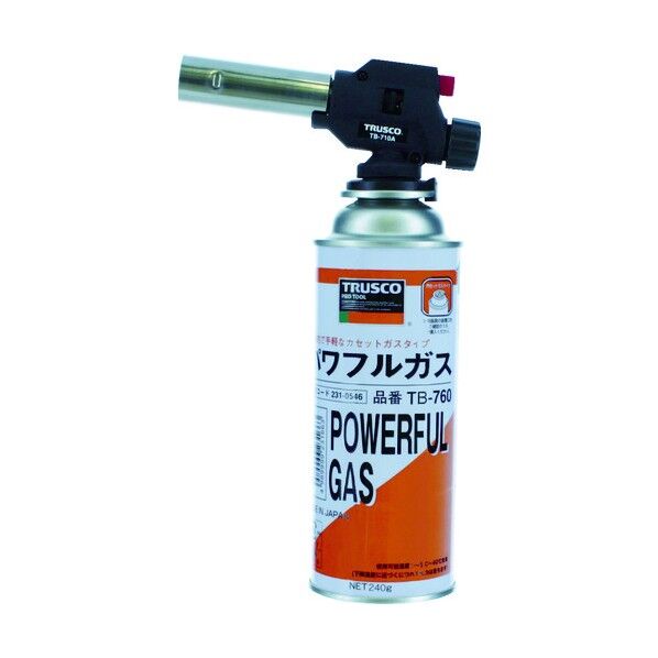 パワフルトーチ カセットガスタイプ 105 x 70 x 200 mm TB-710A 1点