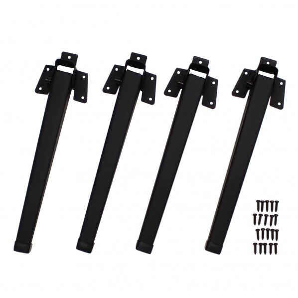 和気産業 ローテーブル折りたたみ脚 4本入り マットブラック AK-303 4本...