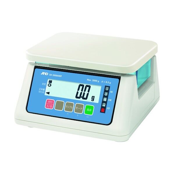 防塵・防水はかり SH-3000WP JCSS校正付 SH3000AWP-00J00 1点