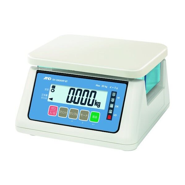 防塵・防水はかりワイヤレス通信モデル SH-30KWP-BT JCSS校正付 SH30KAWP-BT-00J00 1点