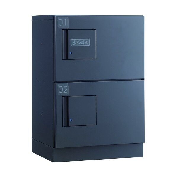 宅配ボックス ハイツ・アパート向け 1段タイプ ダークグレー色 TBX-F1SSN-G 1点