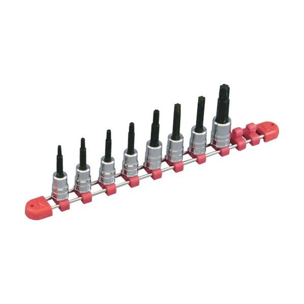 9.5sq.ショートT型トルクスビットソケットセット(8個組)