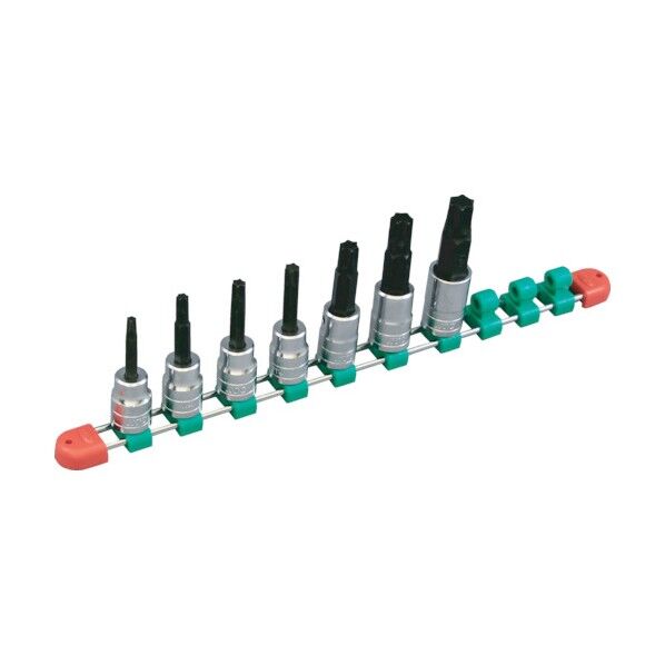 12.7sq.ロングT型いじり止めトルクスビットソケットセット(7個組)