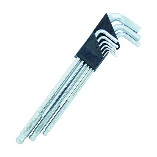 角曲げボールポイント六角棒レンチセット9本組 317 x 103 x 30 mm TBRK-9S 1S