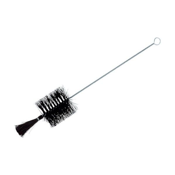 理化学ブラシ試験管用黒豚毛スチール柄5本入